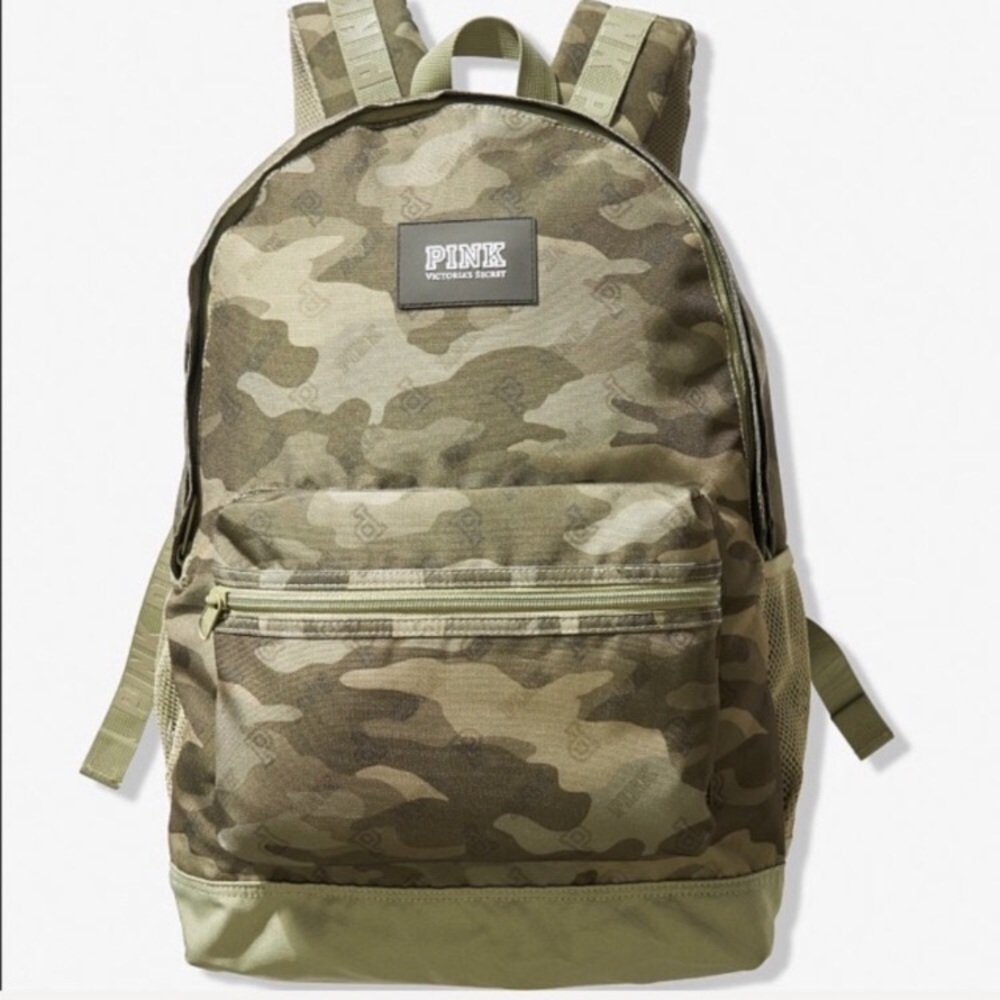 ❌SOLD❌💕VS PINK GREEN CAMO CAMPUS BACKPACK - Picture 3 of 8